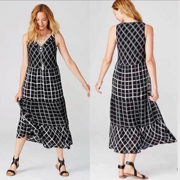 J. Jill Dresses J Jill Black Plaid Dress Nwt Poshmark